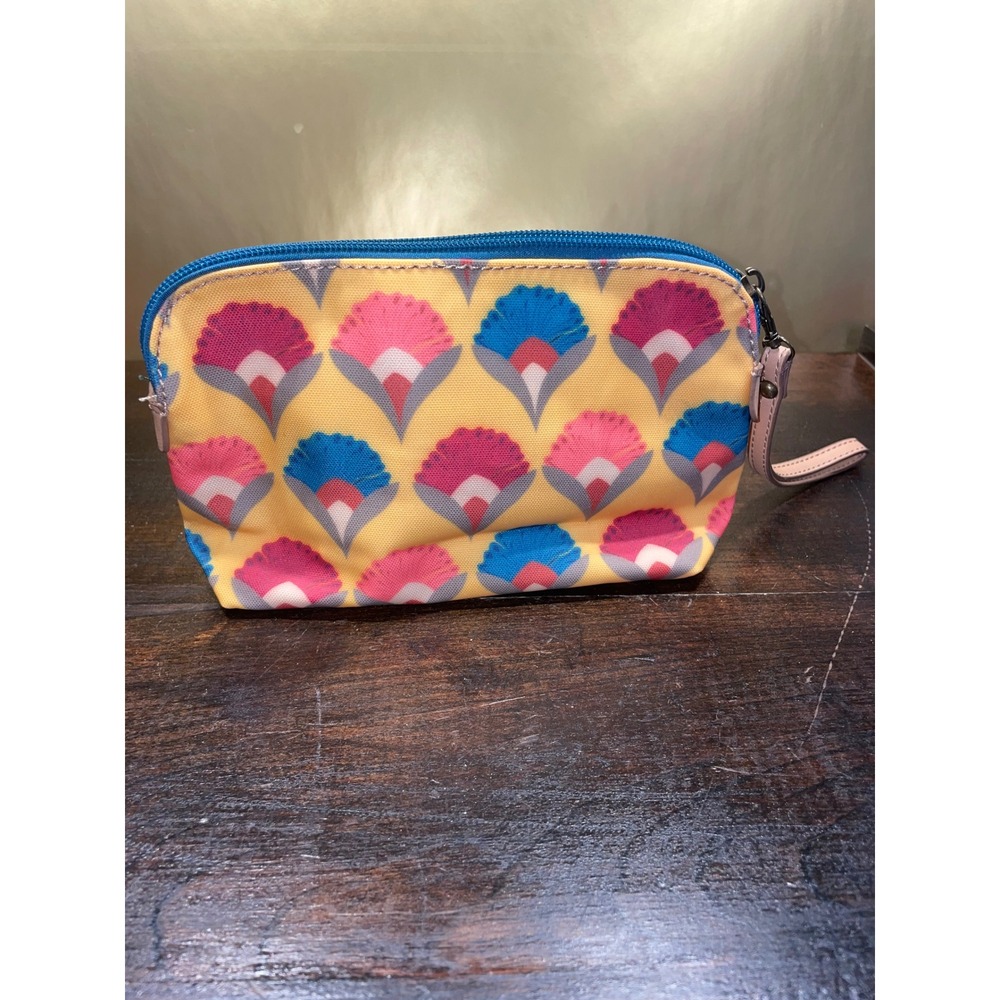 Floral Wristlet Pouch Cosmetic Bag Travel Organizer‎ Small Purse